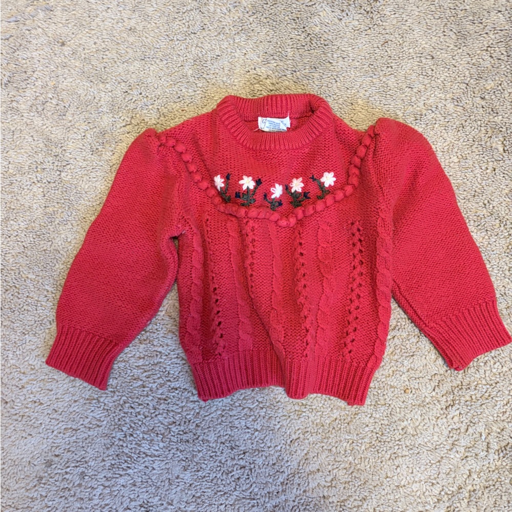 Vintage Knit Daisy Sweater